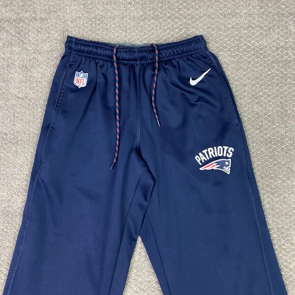 Nike On Field New England Patriots Pants Mens Medium Blue Sweat Track Gym Jogger - Picture 2 of 15
